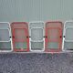 Series of 5 Talin folding metal chairs