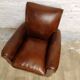 Straight back club chair