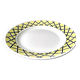 Round, semi-hollow dish, Badonviller earthenware