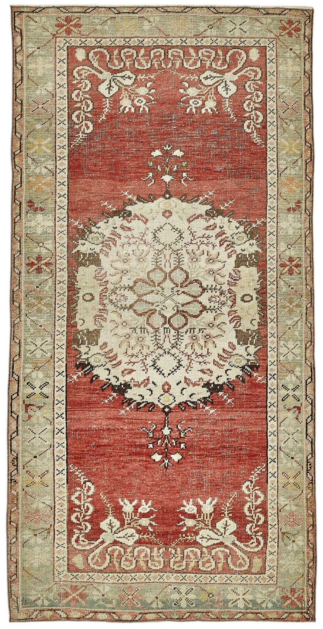 Turkish Vintage Anatolian Rug 100 cm x 205 cm