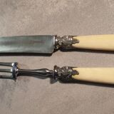 Silver/ivory leg service