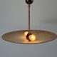 Art Deco ceiling light in pink gilded glass, 1940s, Germany