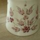 Service de nuit en faience de moustier carafe verre decor aux oiseaux