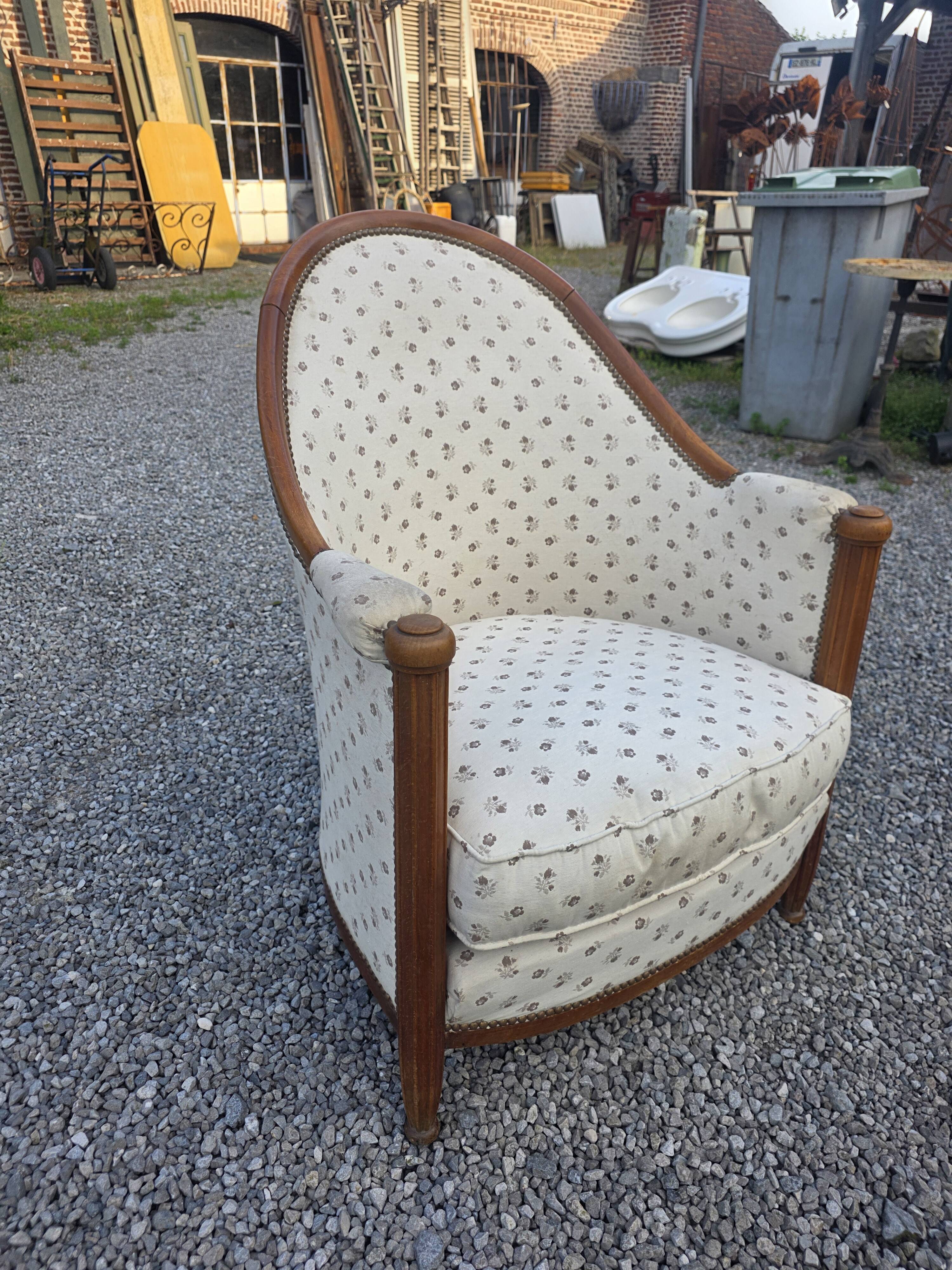 Fauteuil art déco des années 1930