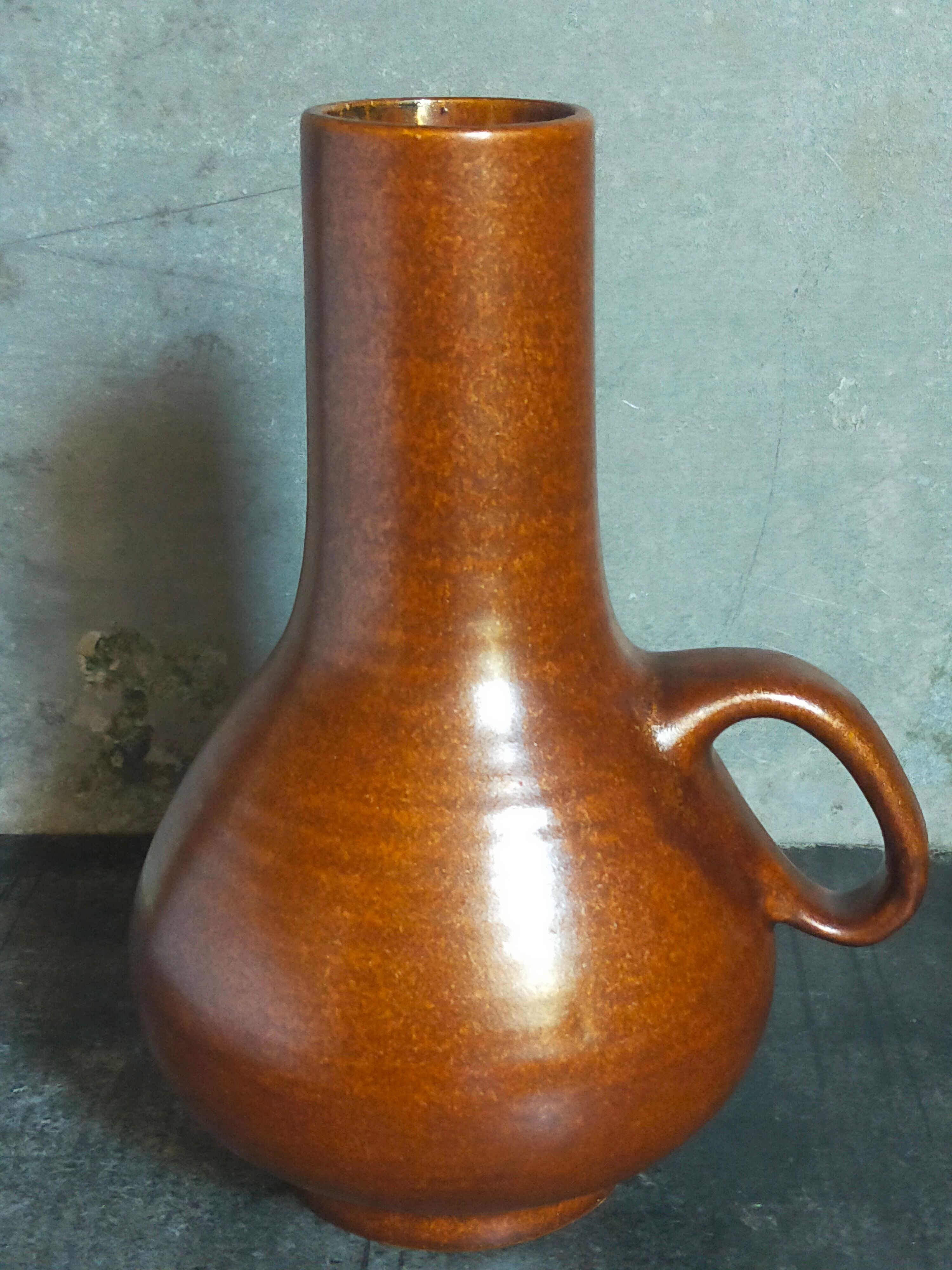 Vintage ceramic handle vase
