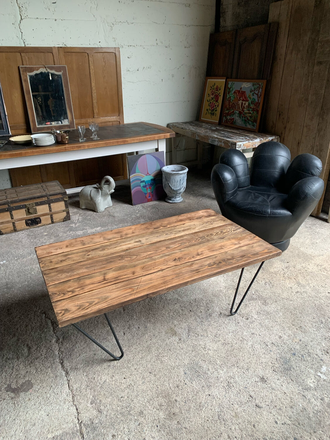Vintage & contemporary coffee table