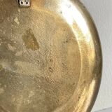 Vintage brass compartment plate