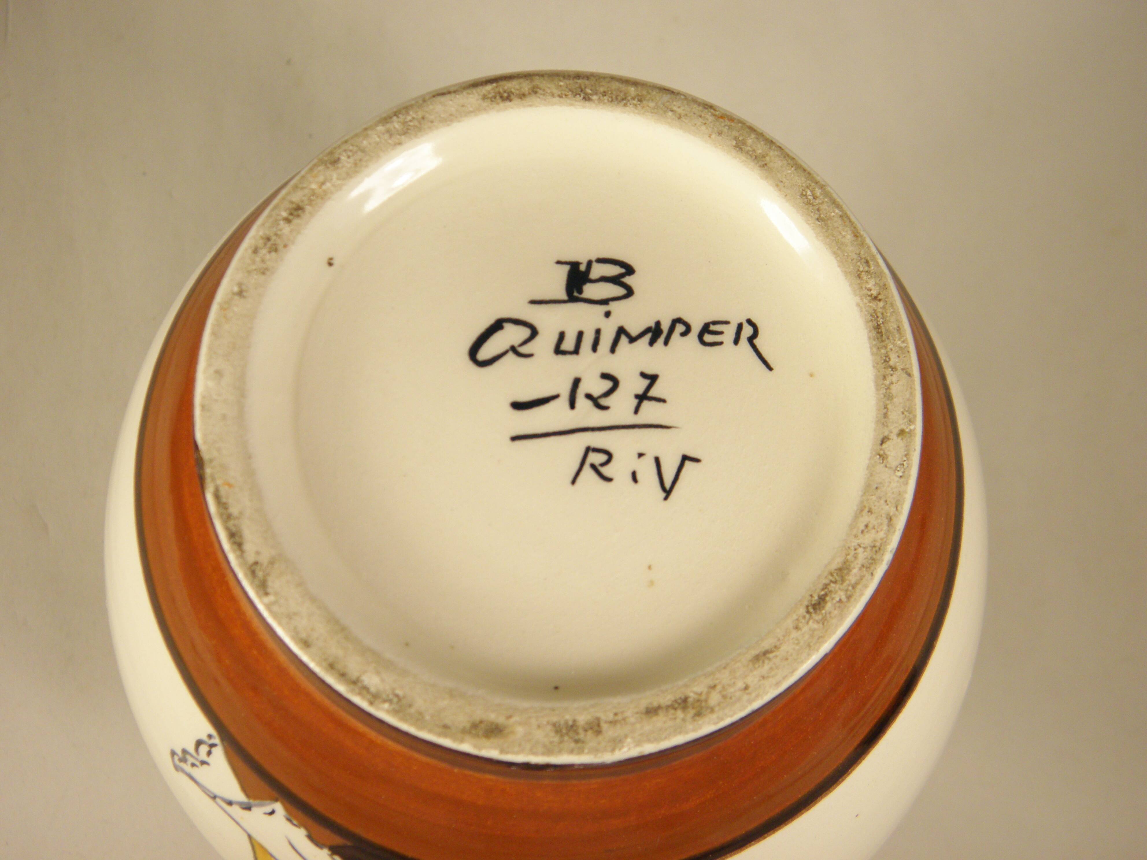 Vase en faience de quimper