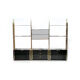 Brass laced library shelf by Kim Moltzer 1970