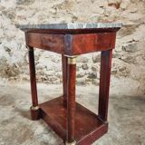 Antique Empire style console in mahogany and marble – circa 1830
