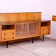 Mid-century glazed cabinet bookcase by Mojmír Požár