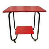 Rolling table 2 vintage trays