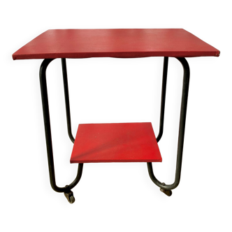 Rolling table 2 vintage trays