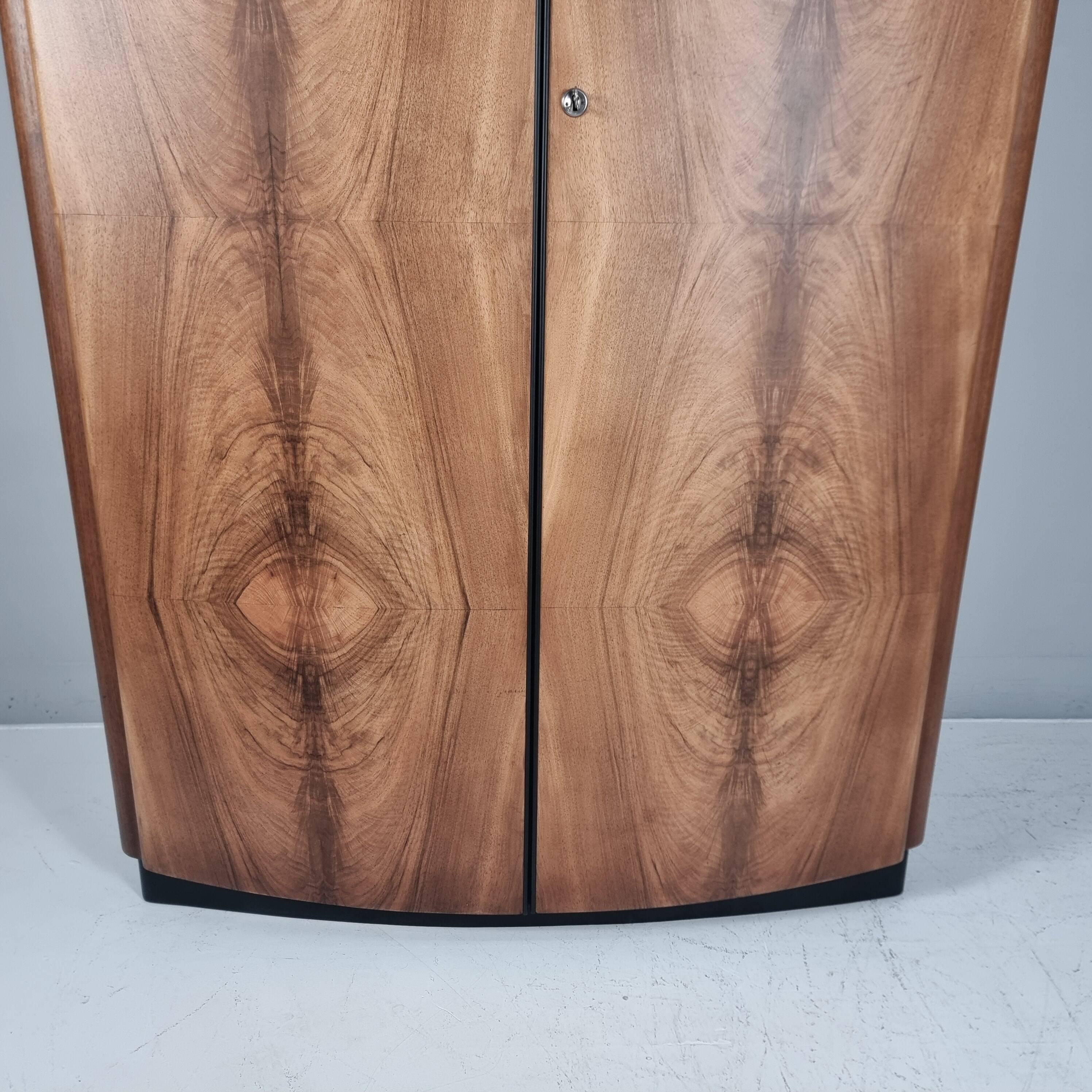 Art Deco Walnut Wardrobe by Jindrich Halabala, 1940s