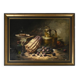 Nature morte du XIXème siècle par Alfred Arthur Brunel de Neuville