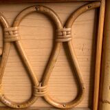 Commode en rotin vintage