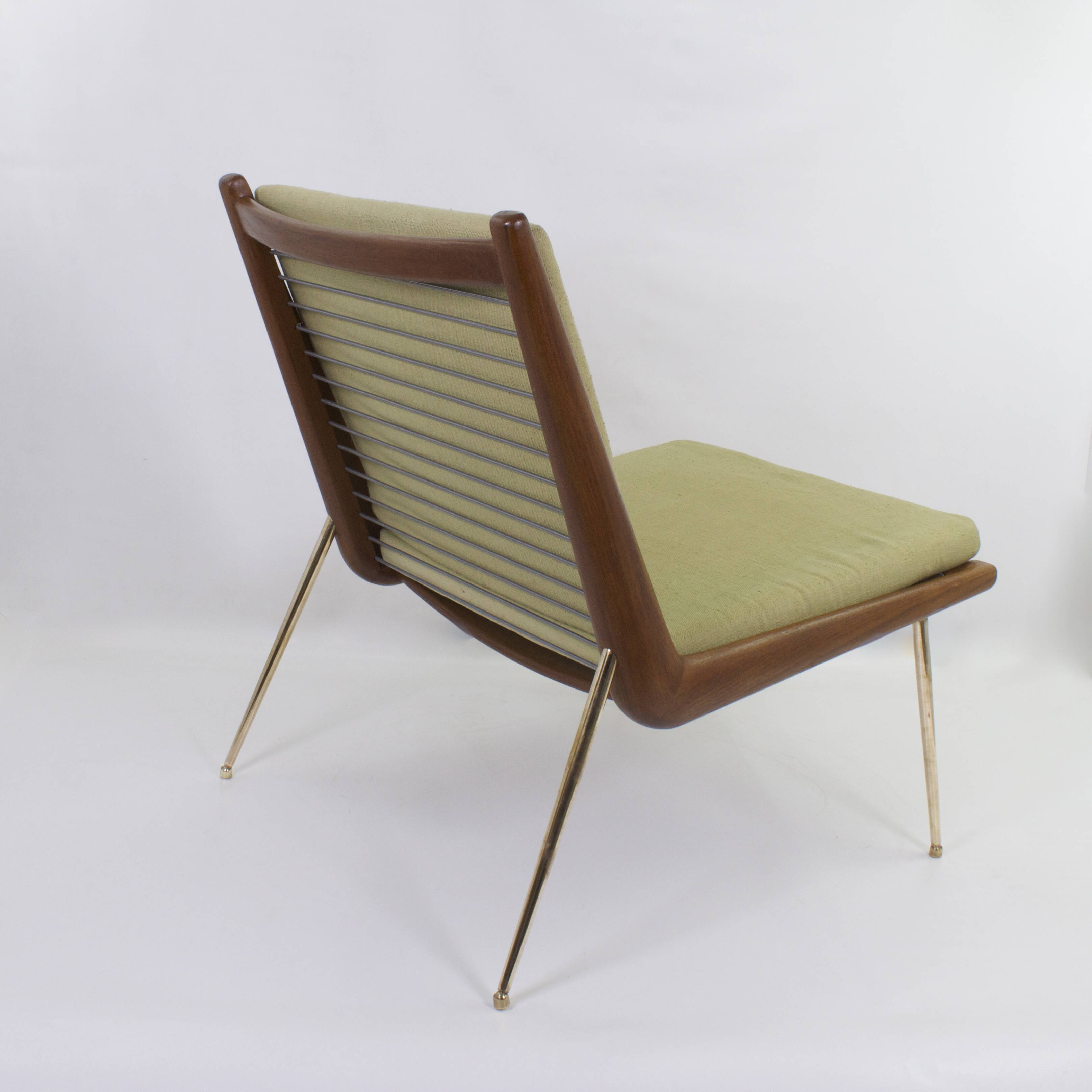 BOOMERANG ARMCHAIR by P. HVIDT & NIELSEN, ed. original, restored, 1950