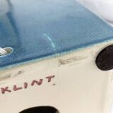Le Klint Floor Lamp Model No. 357 in blue ceramic, glazed stoneware, Denmark