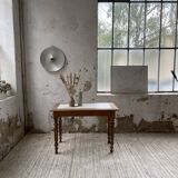Walnut and marble bistro table 1890