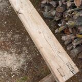 Pair of oak farmhouse benches 228 cm