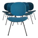 Set of six W.H. Gispen chairs model "Kembo 301" – Dutch mid-century modern design, 1960s