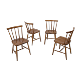 Suite of 4 scandinavian bistro chairs from the 60s
