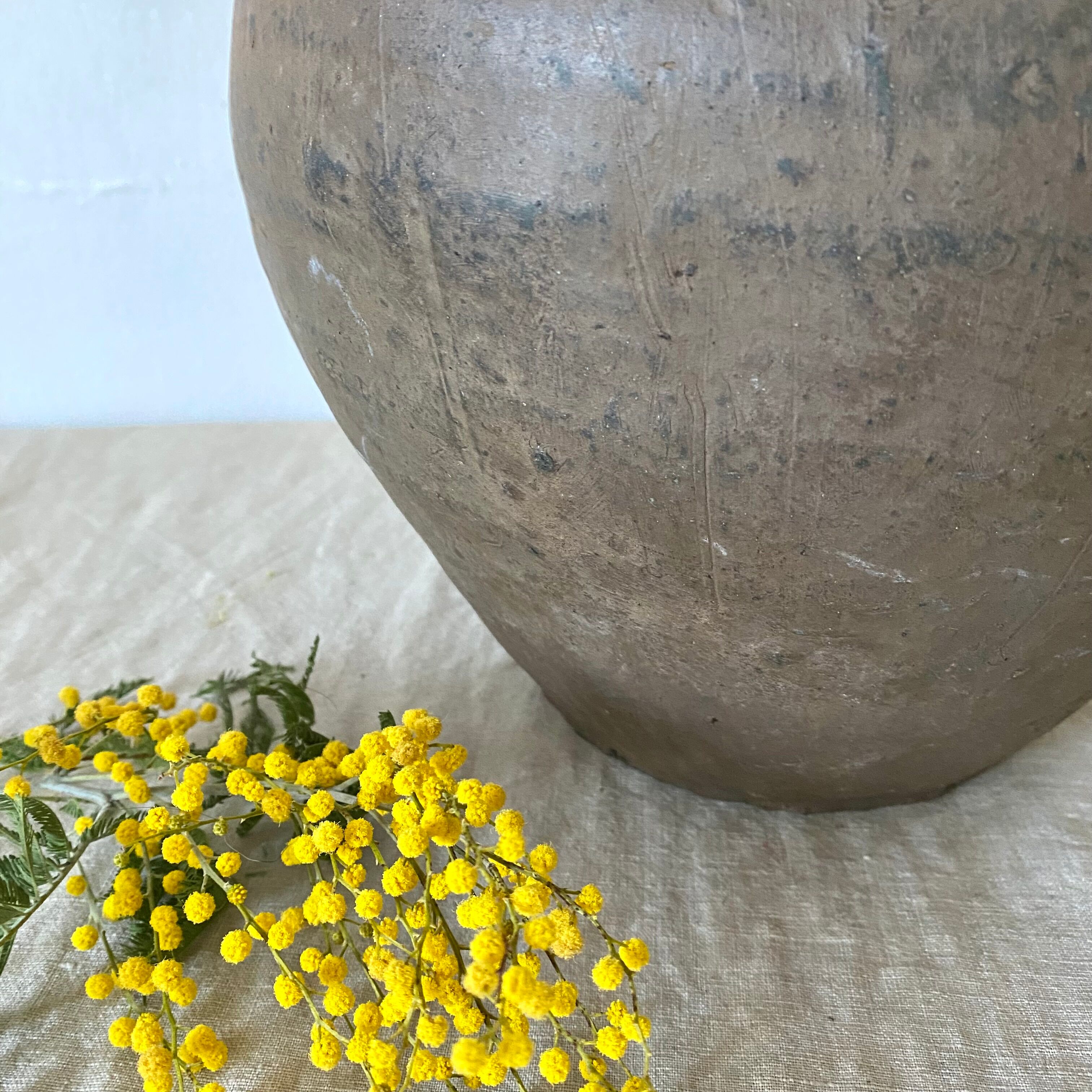 Antique terracotta jug jar