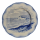 Sarreguemines earthenware plate with Marine decor late 19th century early 20th century