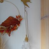 Vintage glass hanging lamp