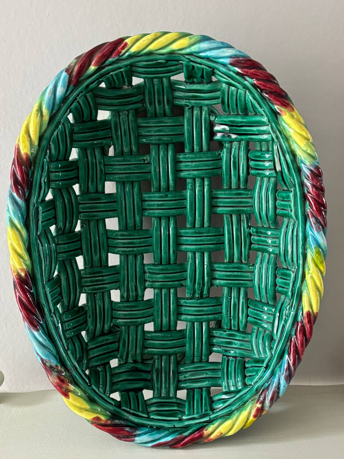Helene Ugo Vallauris woven basket