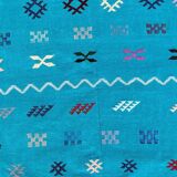 Moroccan Berber carpet turquoise bohemian