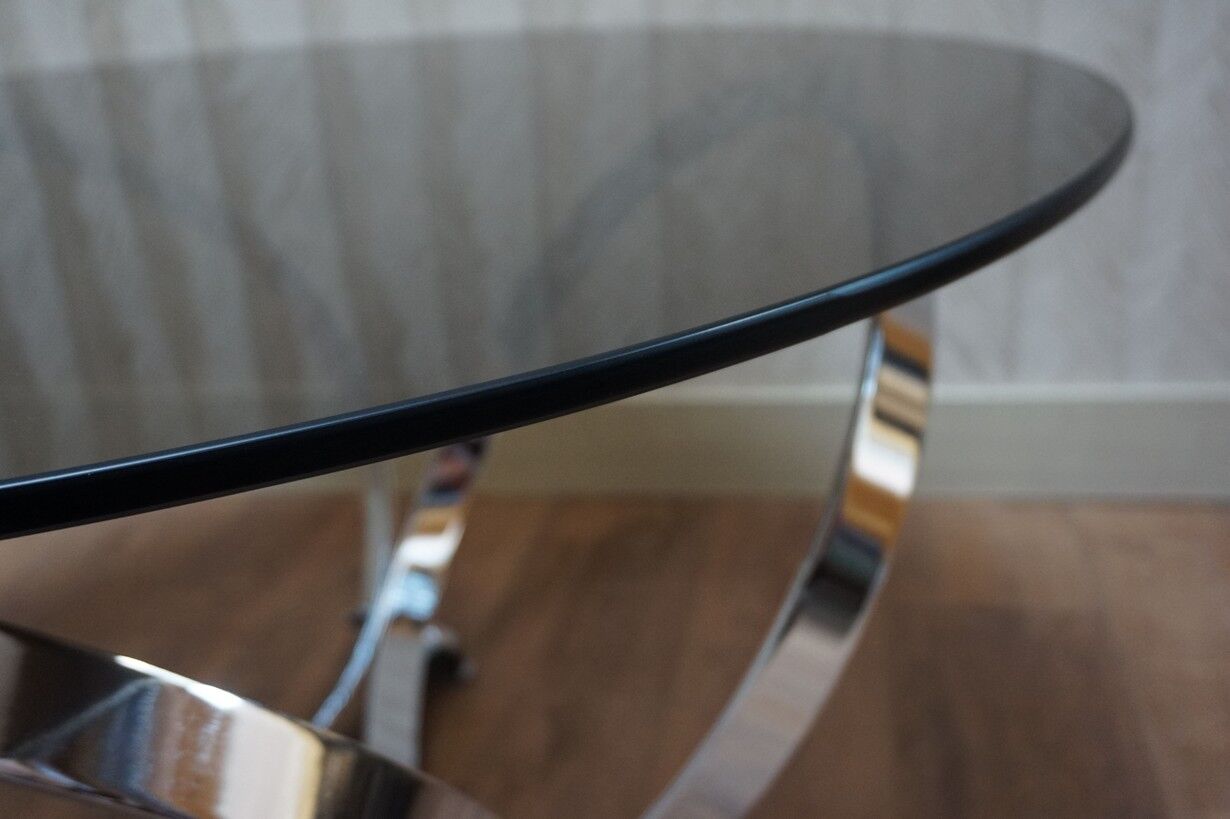 Mid-Century Space Age Round Coffee Table by Knut Hesterberg, 1960s
