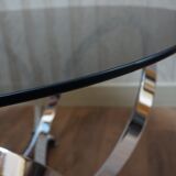 Mid-Century Space Age Round Coffee Table by Knut Hesterberg, 1960s