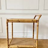 Vintage rattan service