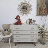Commode Aileron Pied Compas 1960 Design vintage