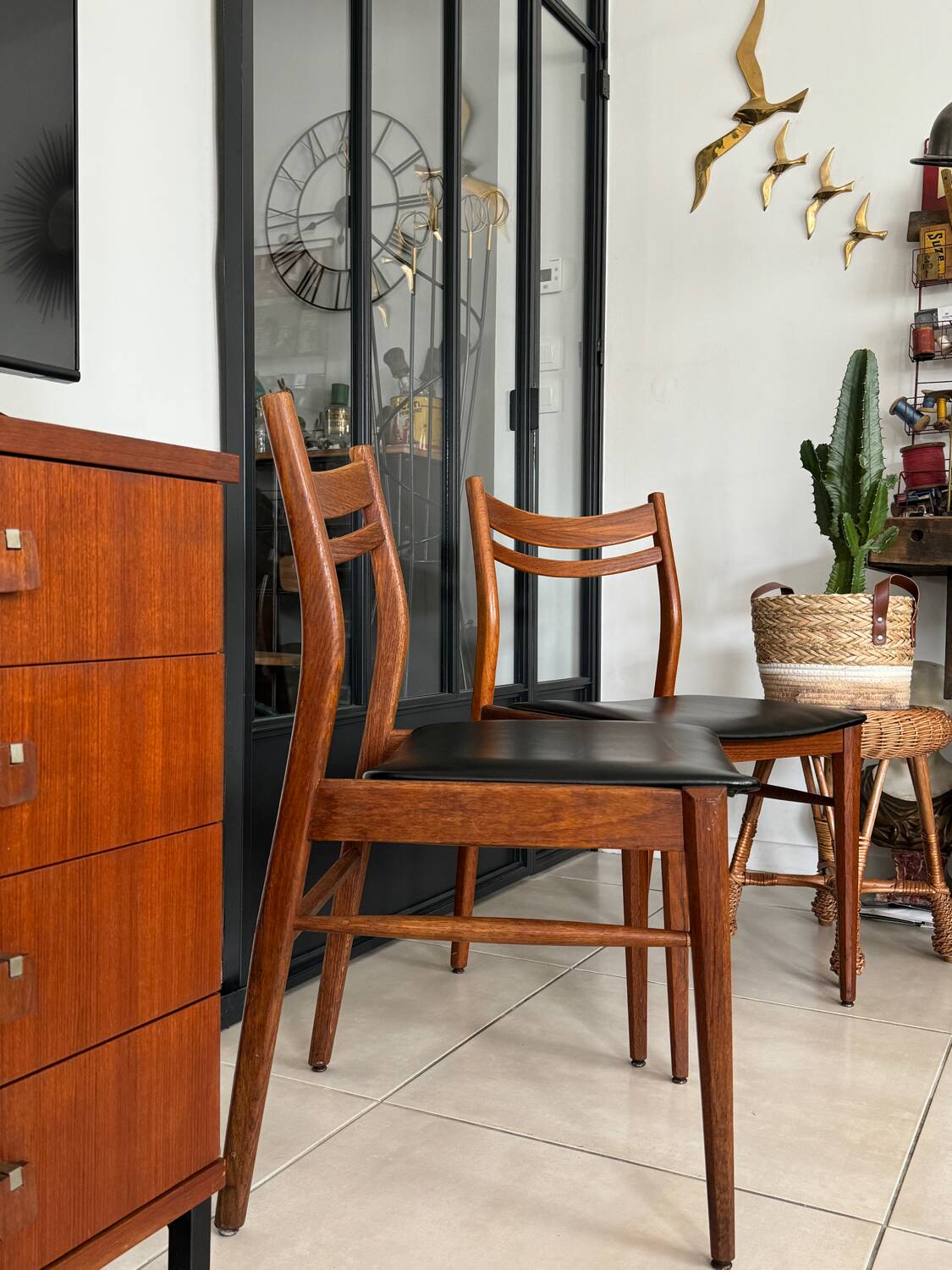 Chaises vintage style scandinave
