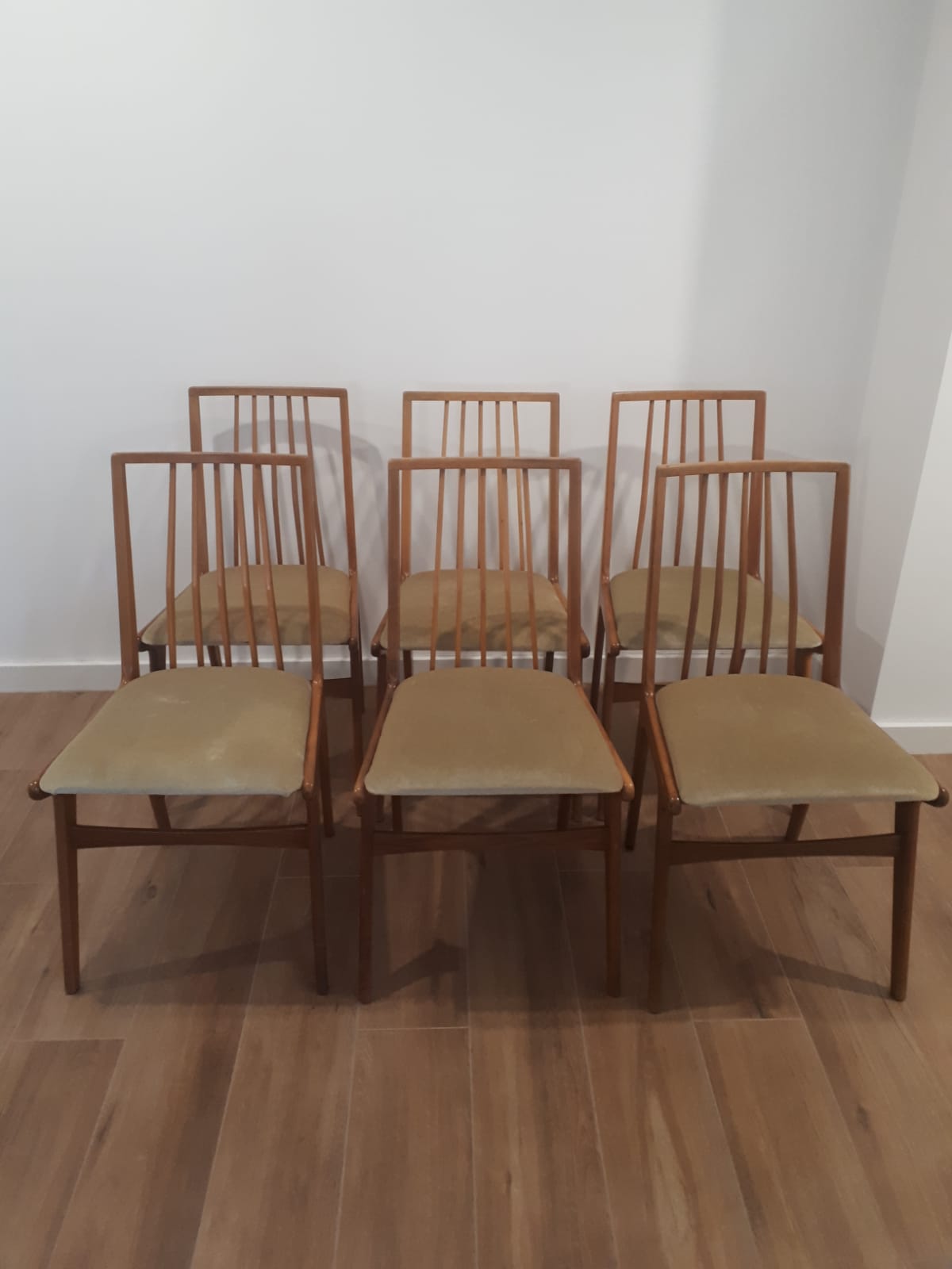 Set of six chairs, Germany, 60s