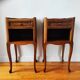 Pair of Louis VX style bedside tables