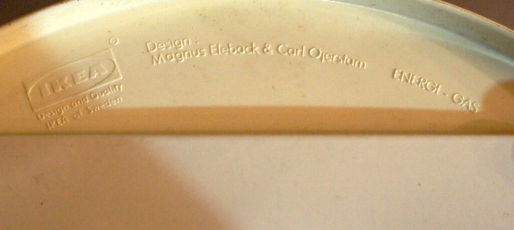 Lampe champignon Magnus Eleback & Carl Ojerstam 1970