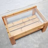 Table basse vintage en pin