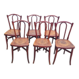 Set of 6 Fischel and EV bistro chairs