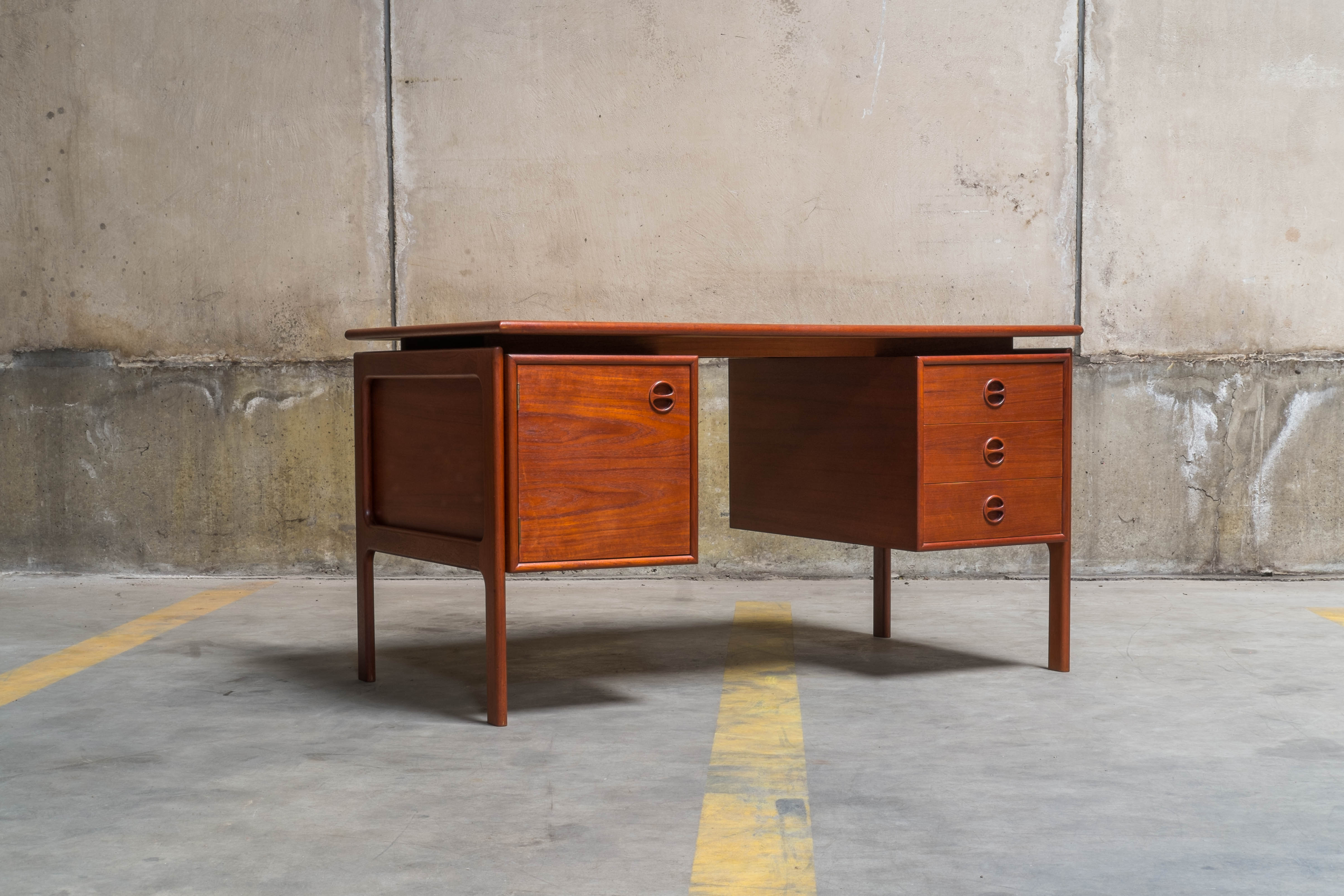 Writing desk designed by gv gasvig and produced by gv møbler in the 1960