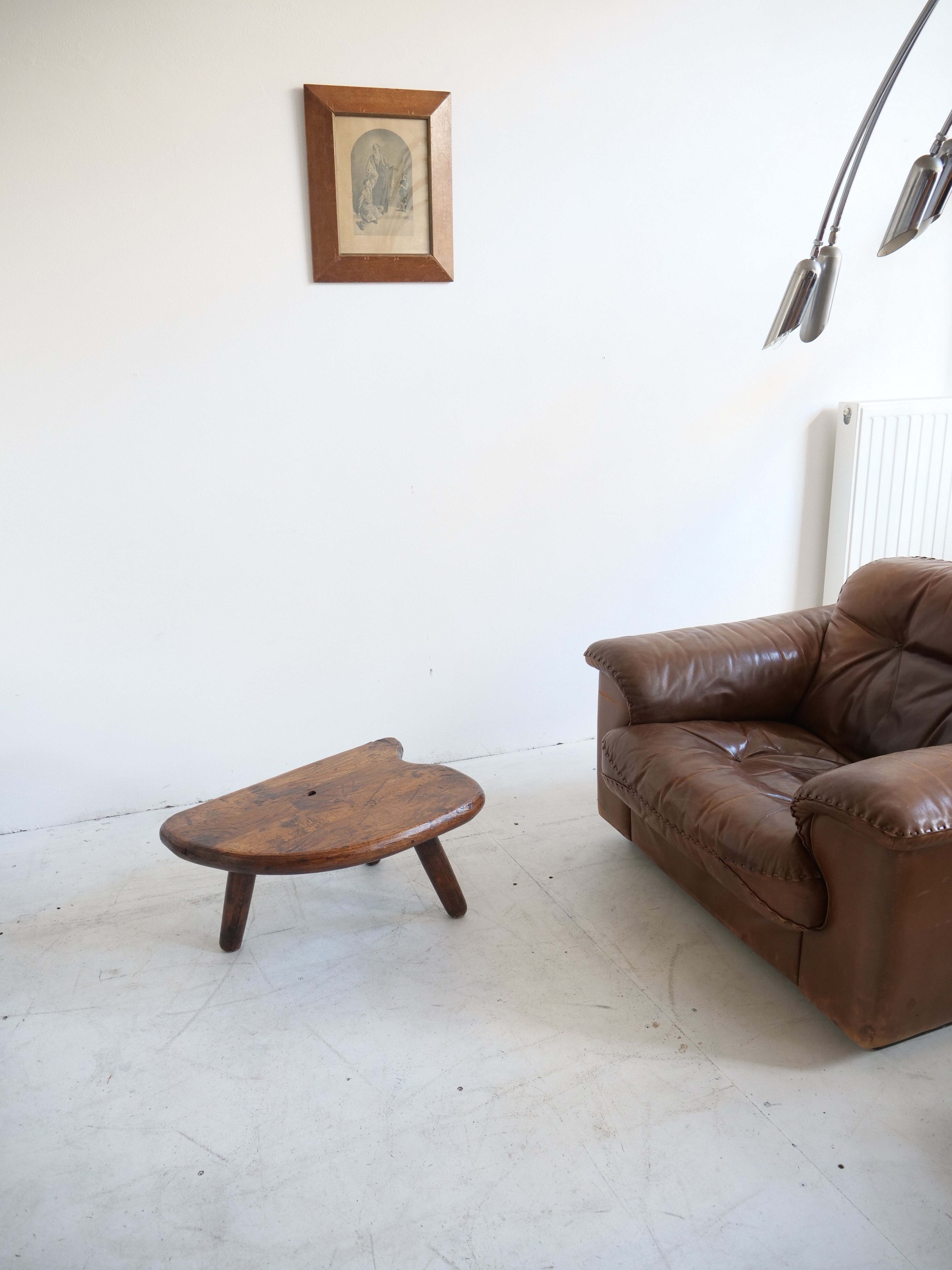 Wooden free-form coffee table