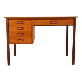 Mid-century Danish freestanding teak writing desk