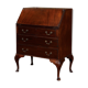 Antique Edwardian carved mahogany desk