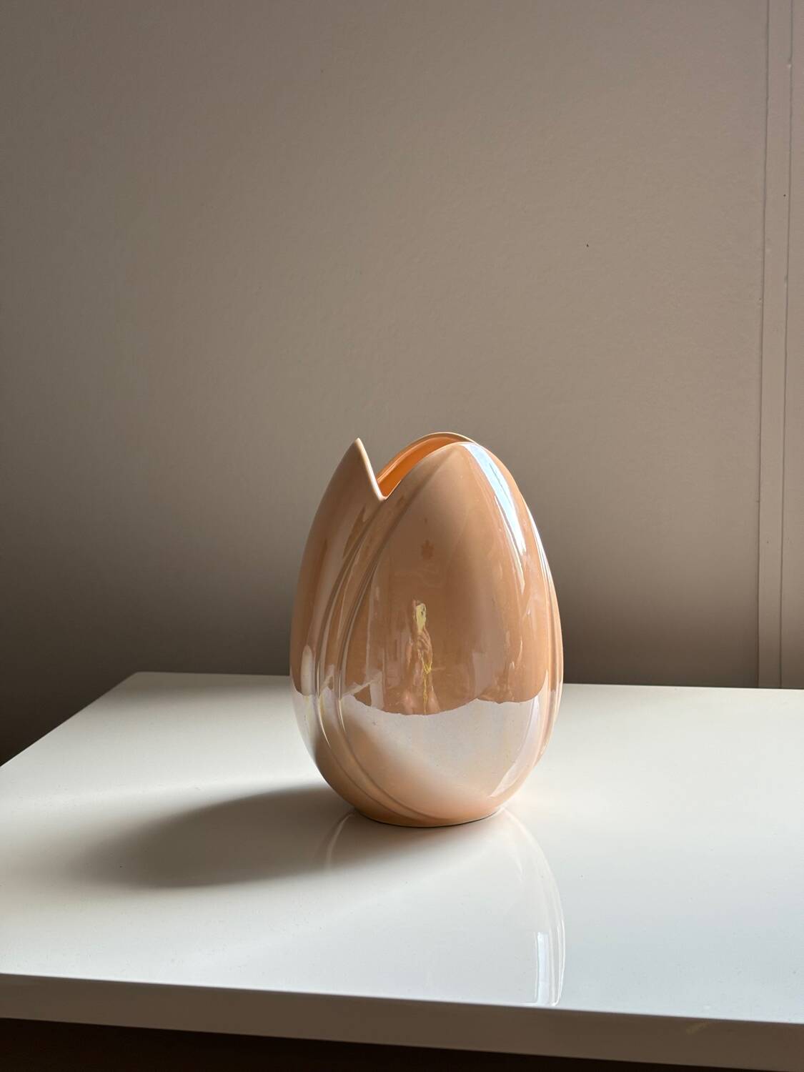 Vase vintage irisé