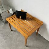 1950s oak luggage rack