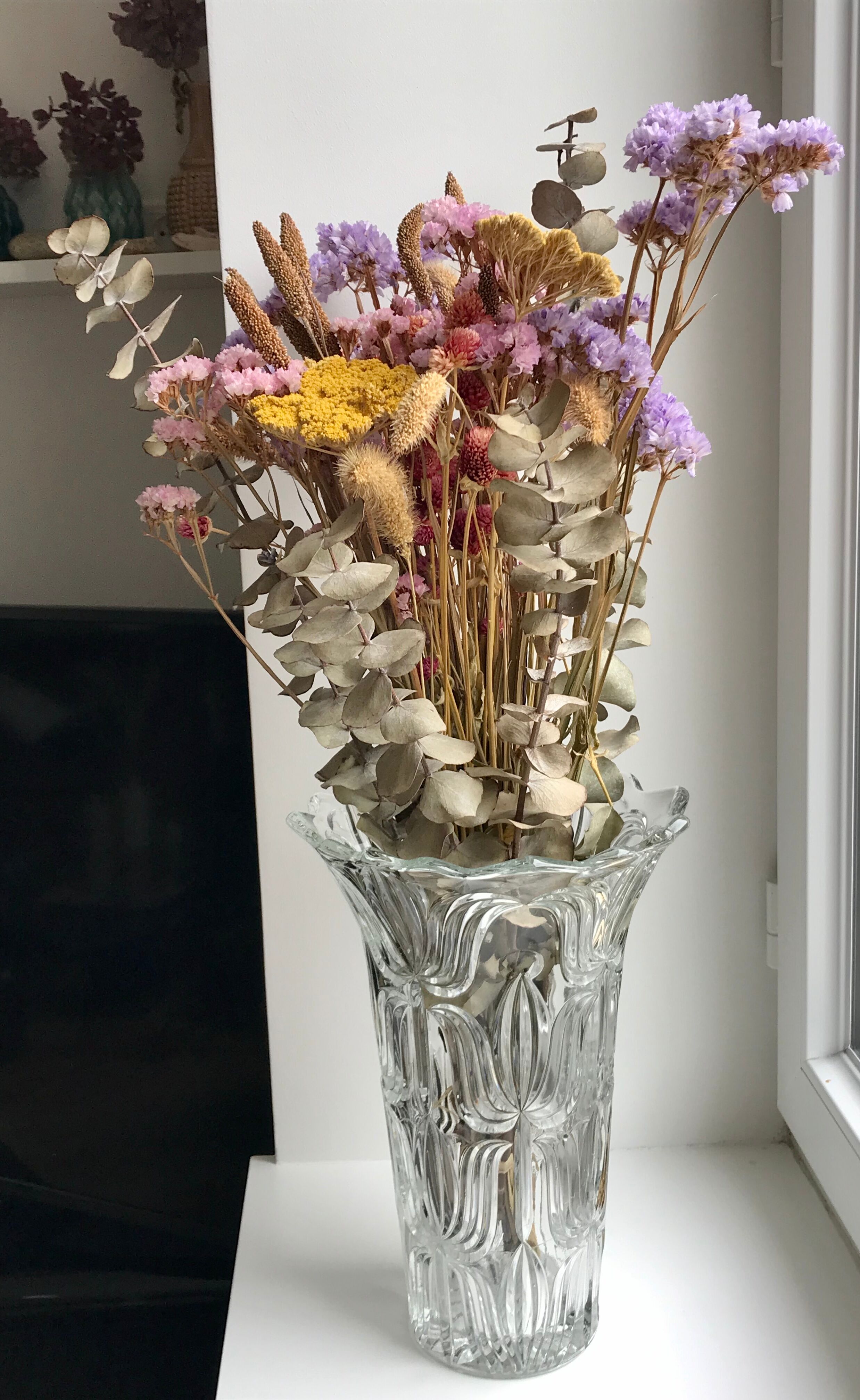 Large glass vase 50s
