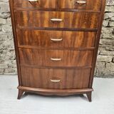 Scandinavian curved chest of drawers, 1970s