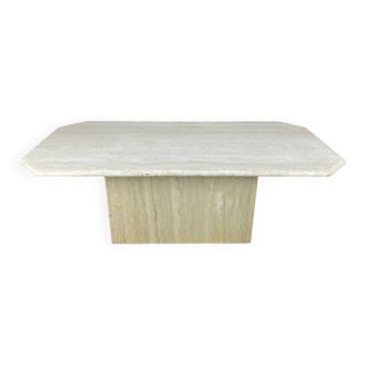 Travertine coffee table